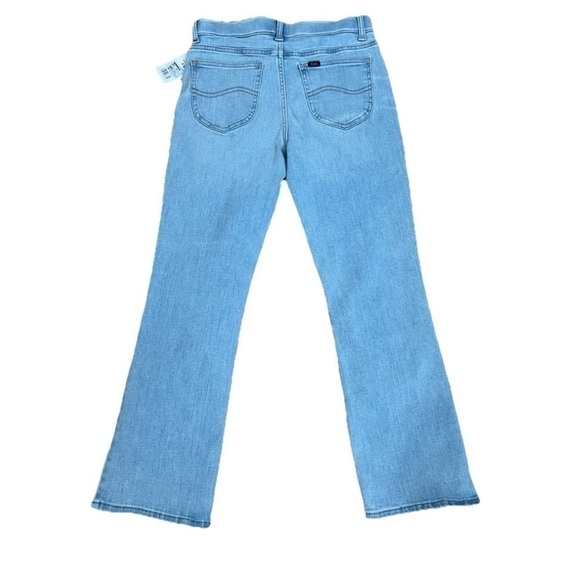 NWT Lee Boot Crop Jeans Ultra Lux Hidden Waistband Mid Rise $55 Sz 4 27” Waist - Picture 7 of 10